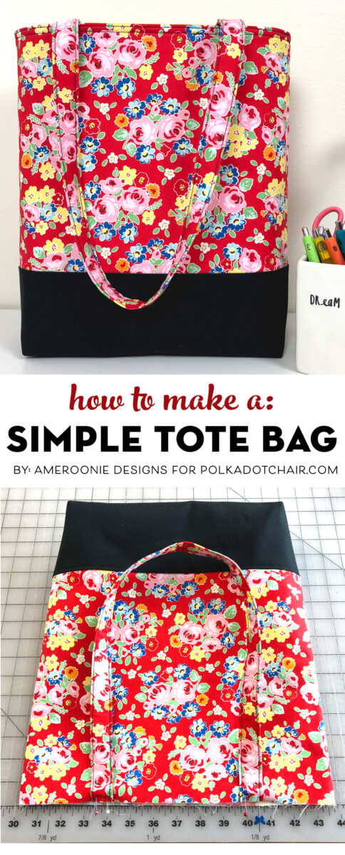 How to make a bag - a simple tote bag pattern