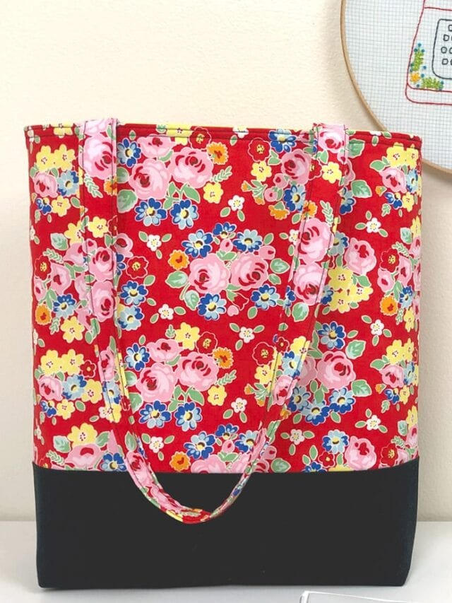 Learn How to Make a Bag; A Simple Tote Bag Pattern Story The Polka