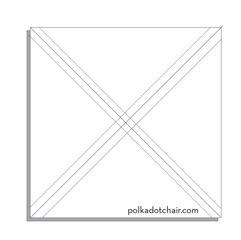 Herringbone Baby Quilt Pattern using the 8 at a time HST Method