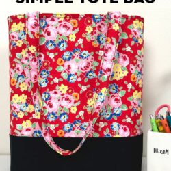 How to make a bag - a simple tote bag pattern