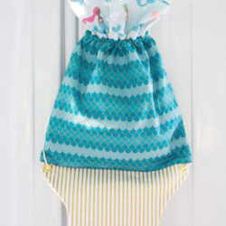 Mermaid backpack on white locker