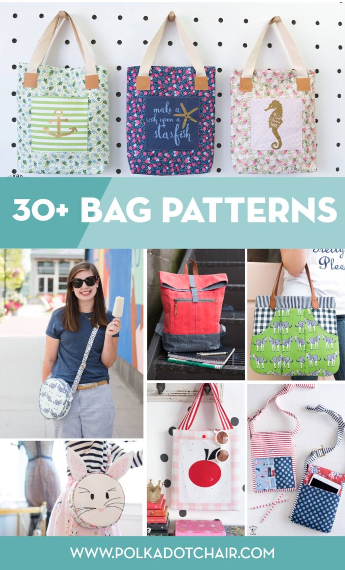 30 bag sewing patterns pinterest