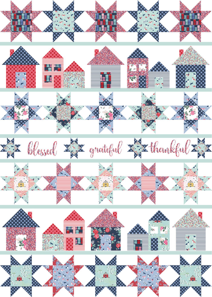 Free House Quilt Block Pattern + Tutorial - On Bluprint