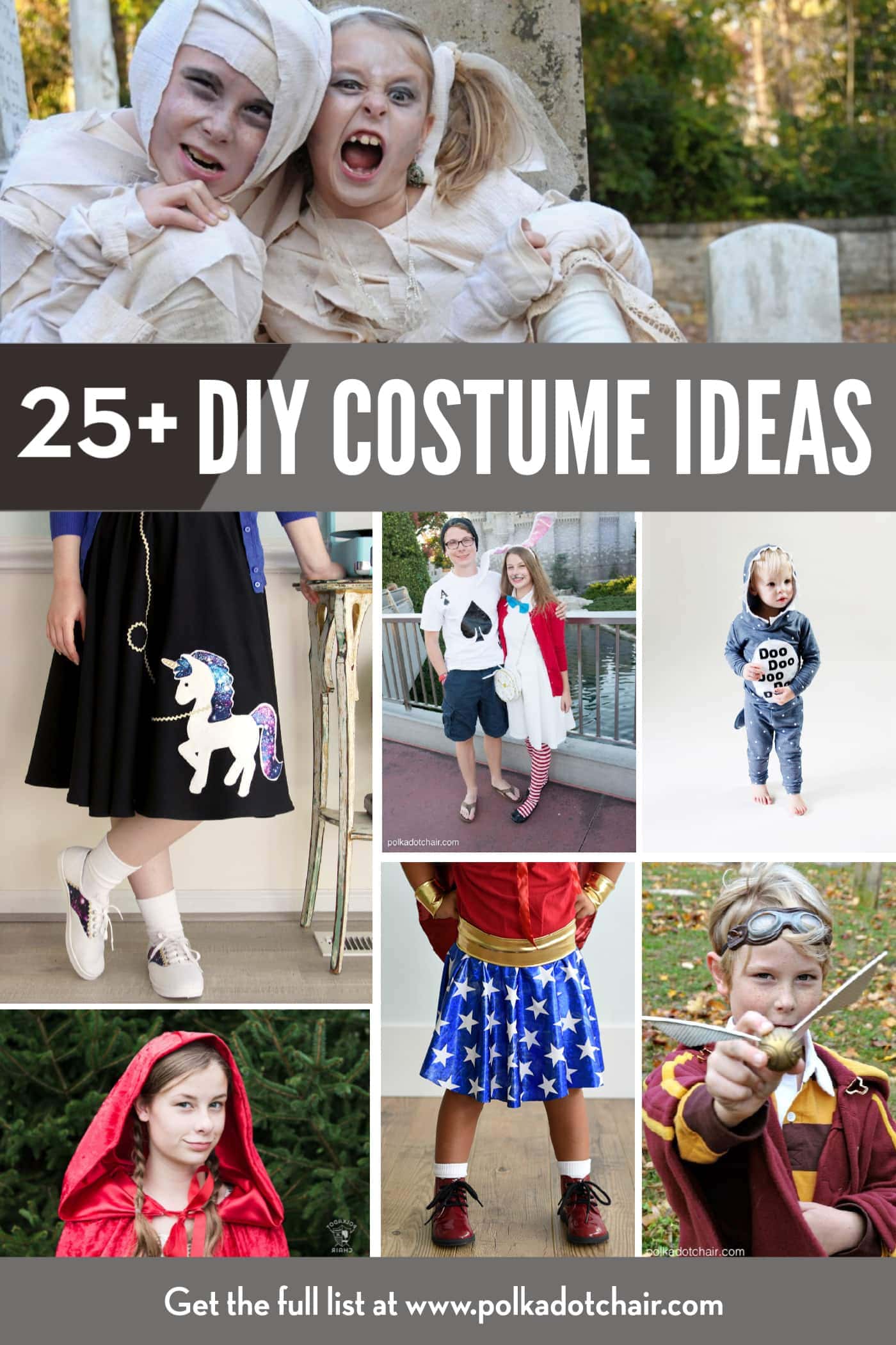 25 Easy Diy Halloween Costumes For Kids Polka Dot Chair