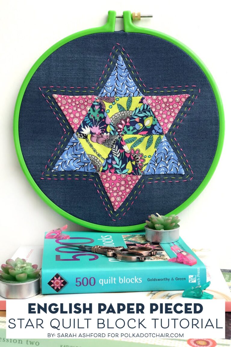 Learn the Basics of Engish Paper Piecing with this Star Quilt Block Tutorial