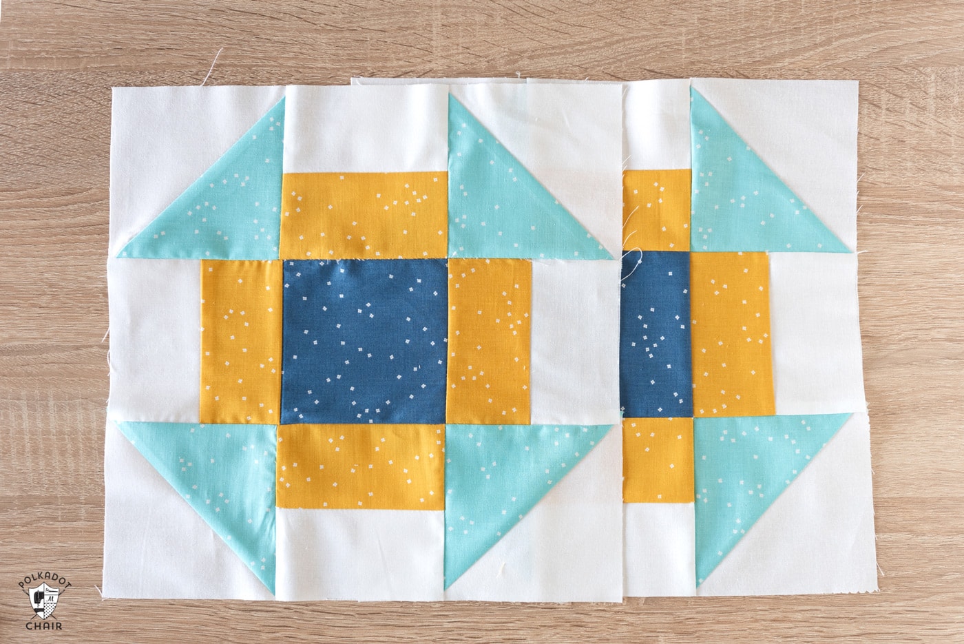 Salt and Sand Churn Dash Quilt Block for the Just for Fun Free Quilt Along