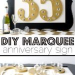 DIY Marquee Numbers - A Wonderful Thought