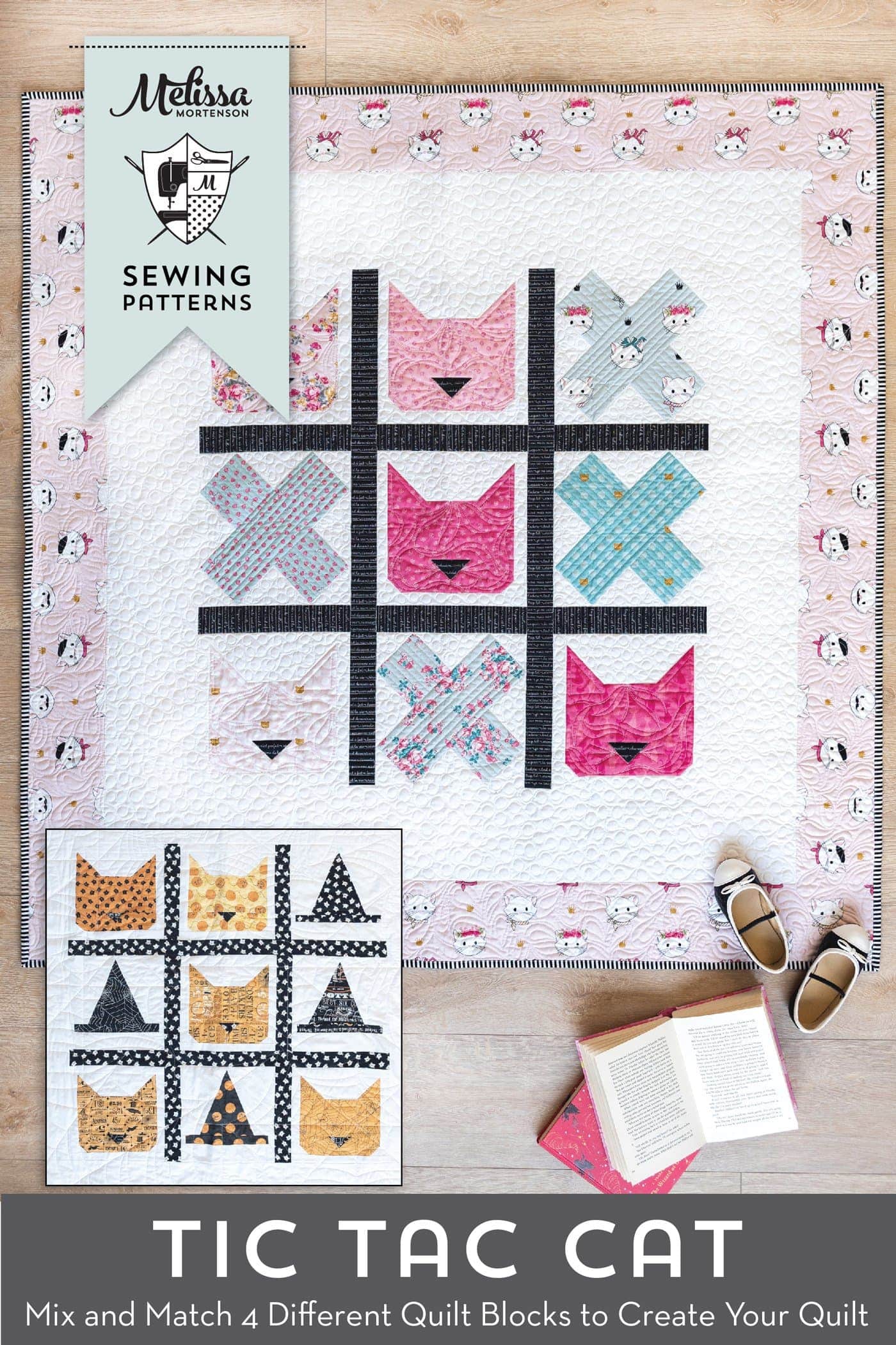 Introducing the Tic Tac Cat Quilt Pattern
