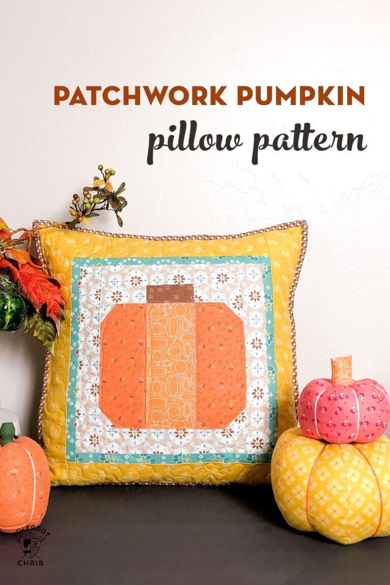 How to Make a Cute Patchwork Pumpkin Pillow