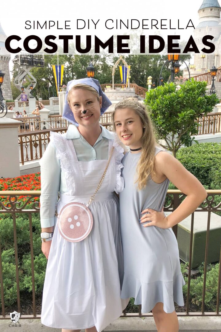 Easy DIY Cinderella Costume Ideas for Halloween Polka Dot Chair