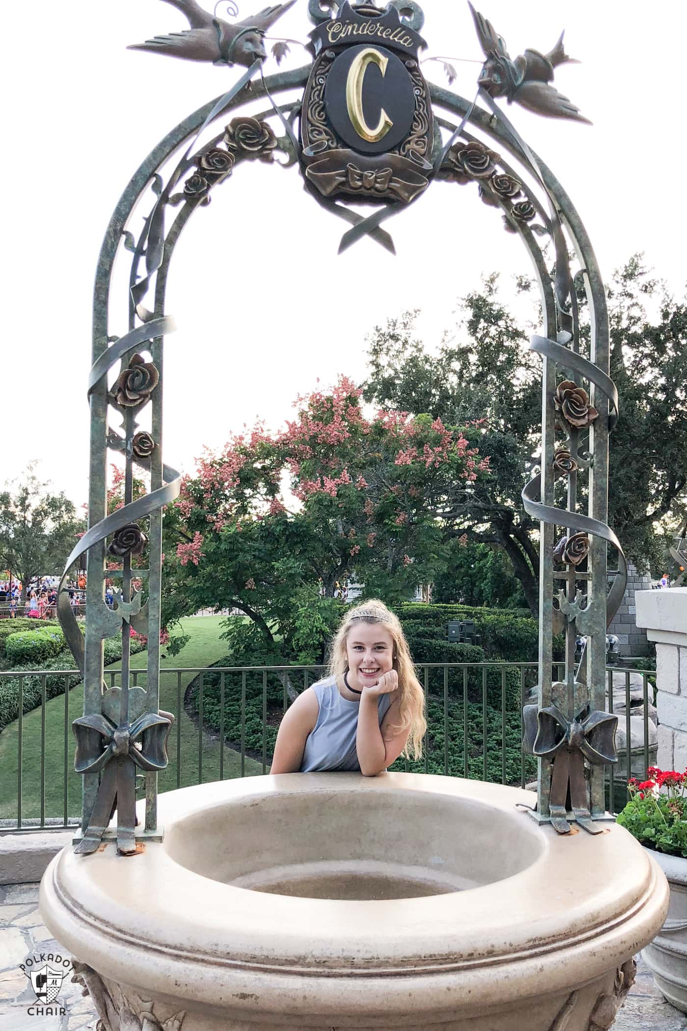Easy DIY Cinderella Costume Ideas for Halloween Polka Dot Chair