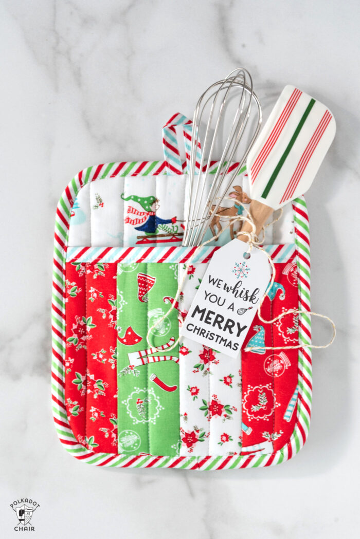 Signed by Santa Christmas Gift Labels - Polka Dot