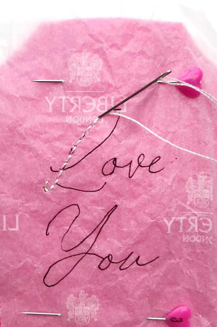 Hand Embroidered Felt Gift Tag Tutorial - The Polka Dot Chair