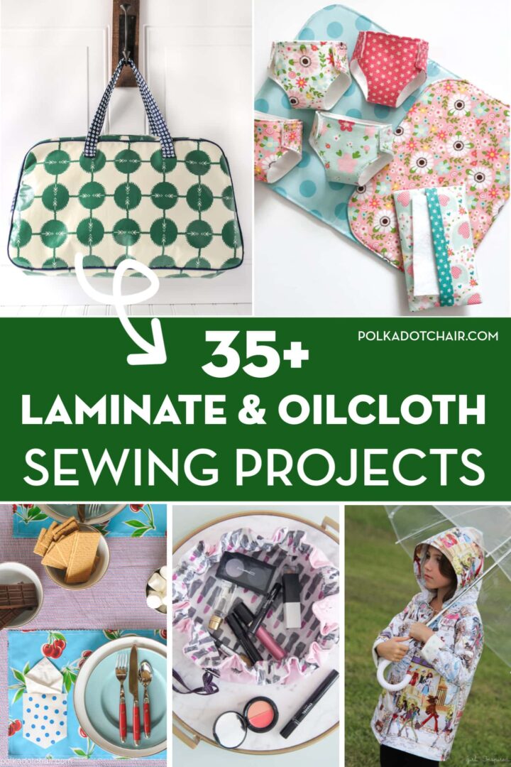 35+ Things to Sew with Oilcloth & Laminate Fabrics Polka Dot Chair