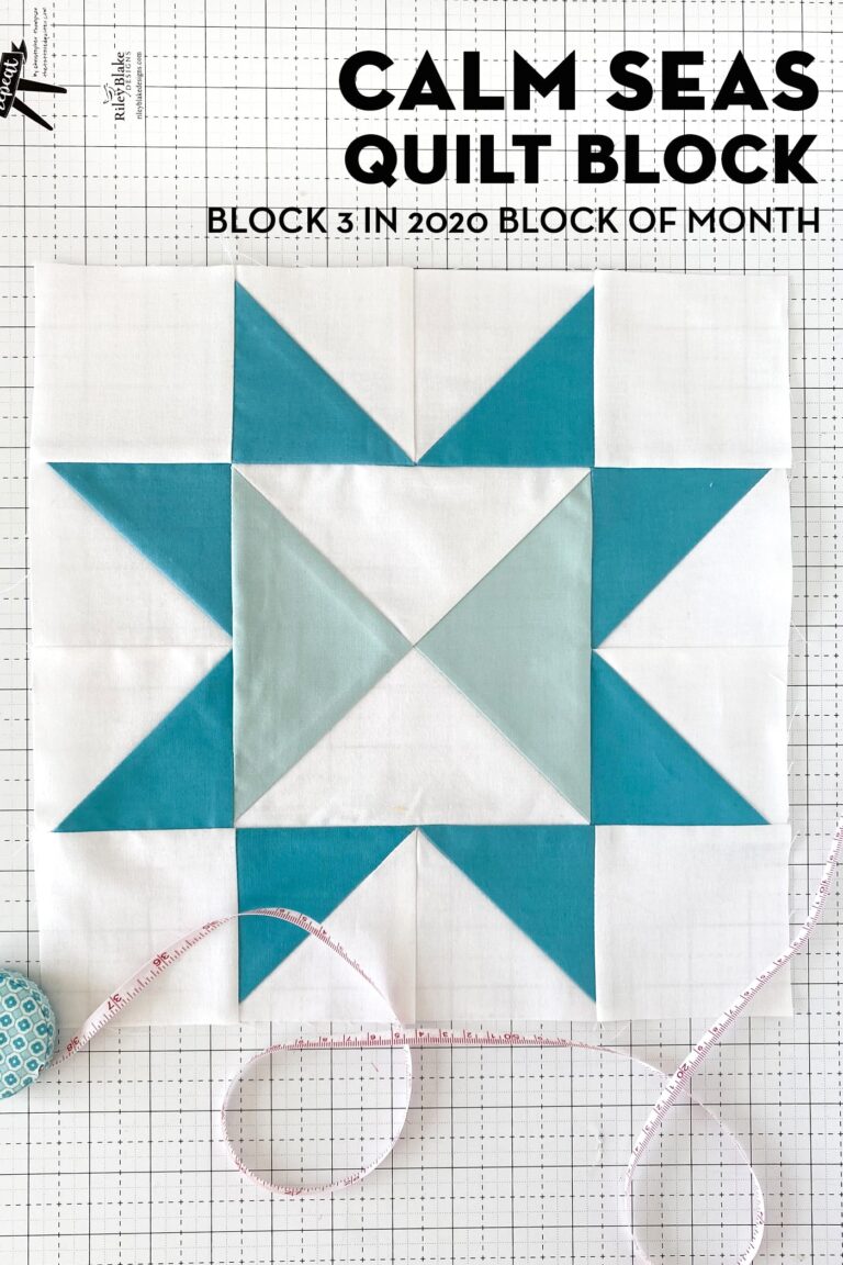 Calm Seas; Block 3 of Choose Happiness Quilt Along
