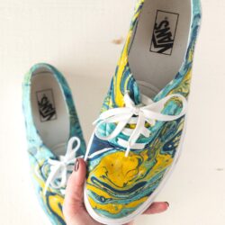 How to Hydro Dip Vans to Create Unique Custom Shoes Polka Dot Chair