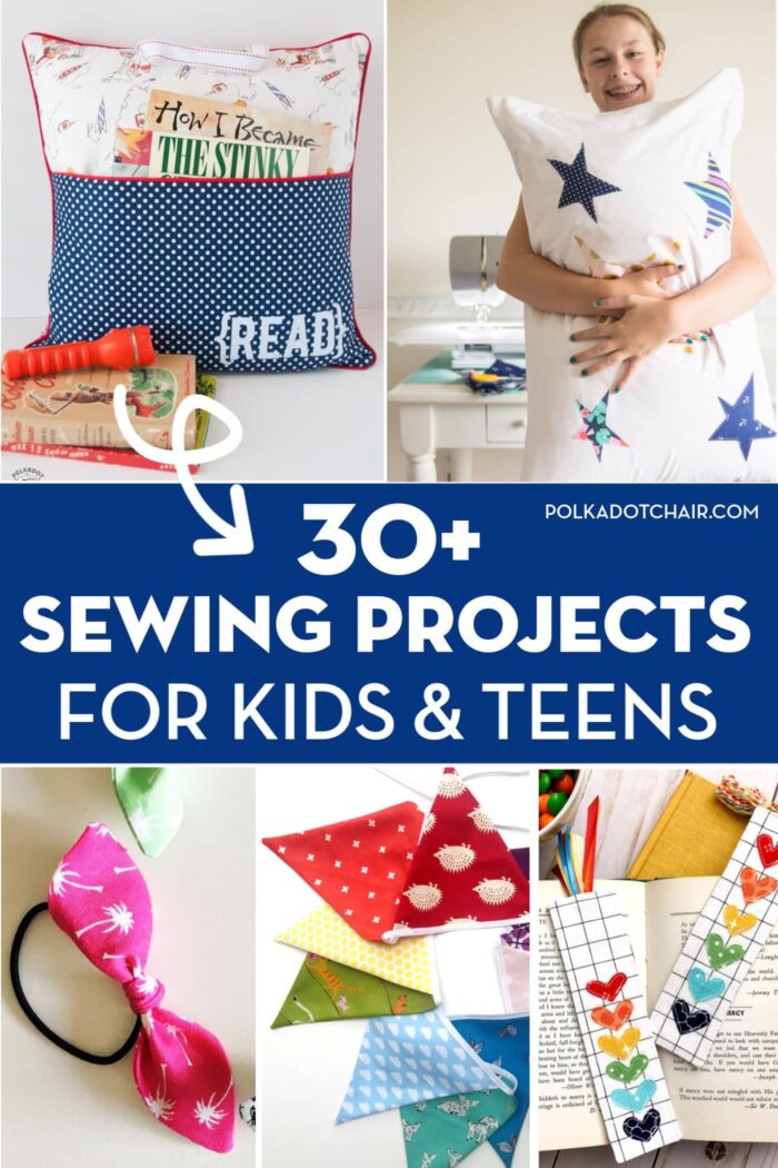 30+ Free Beginner Sewing Projects for Kids & Teens
