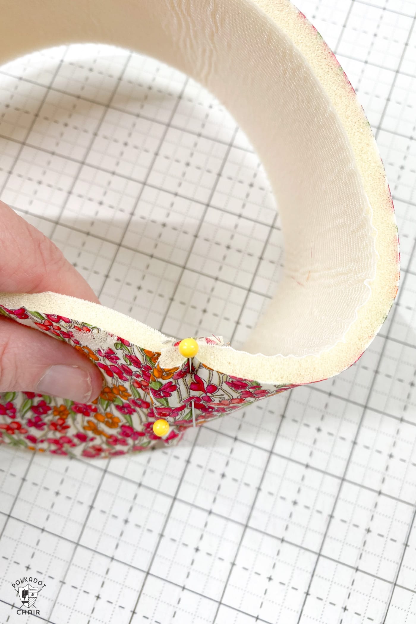 How to Make Round Fabric Baskets | Polka Dot Chair