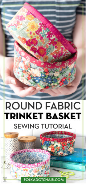 How to Make Round Fabric Baskets | Polka Dot Chair
