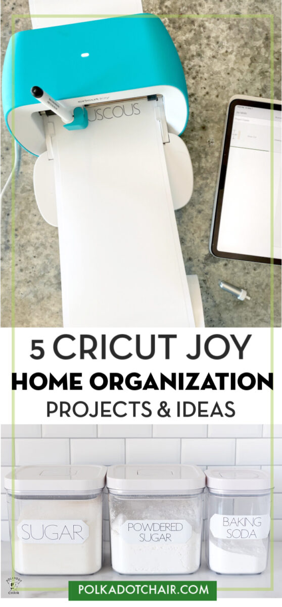 Five Ways to Get Your Home Organized With Cricut Joy - Blue i Style