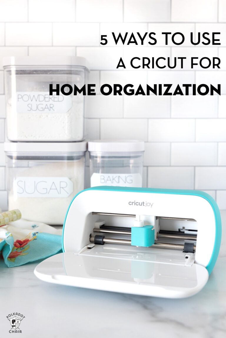 5 Home Organization Projects to Tackle with Your Cricut Joy