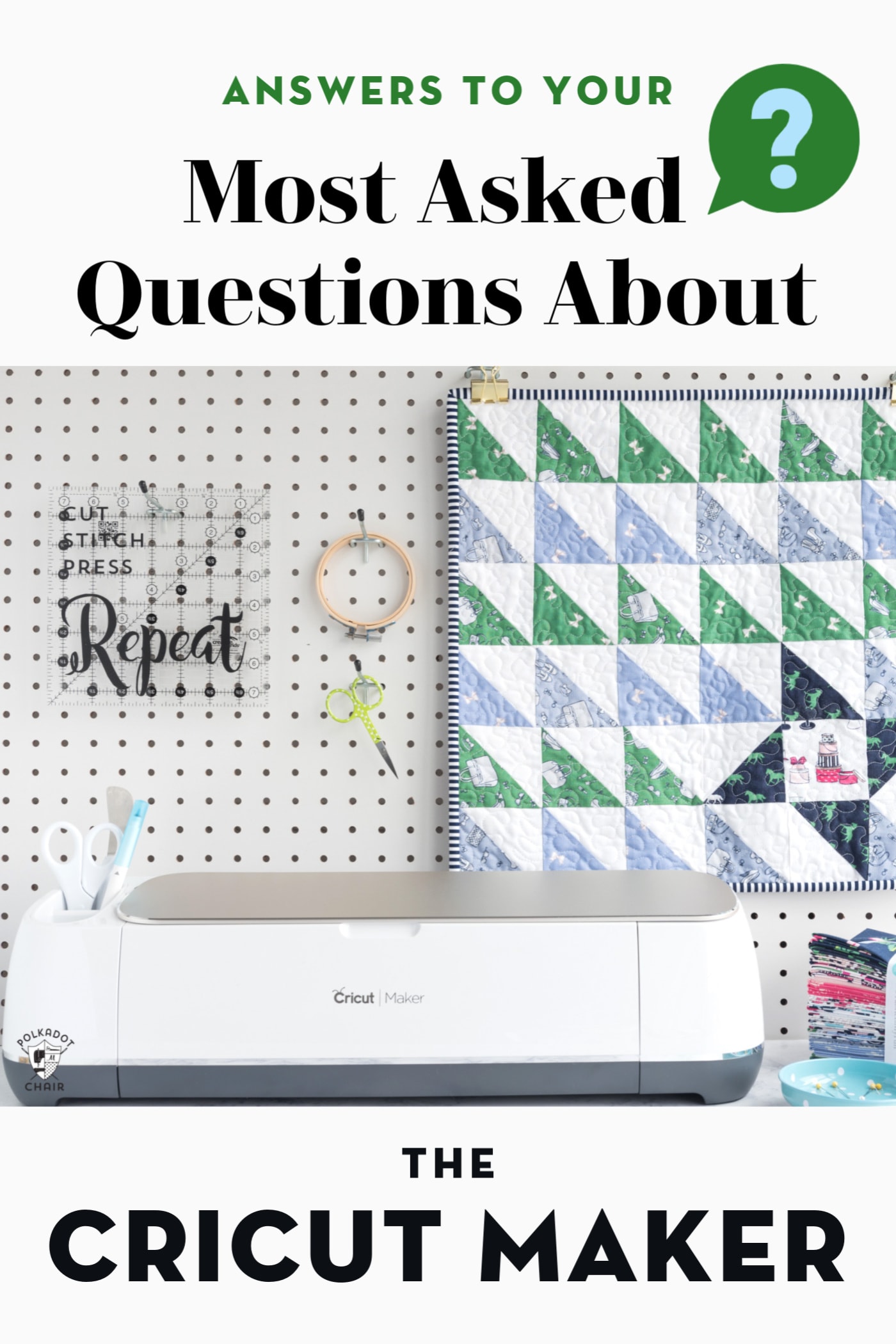 Answers to your FAQ's about the Cricut Rotary Blade - the Polka Dot Chair