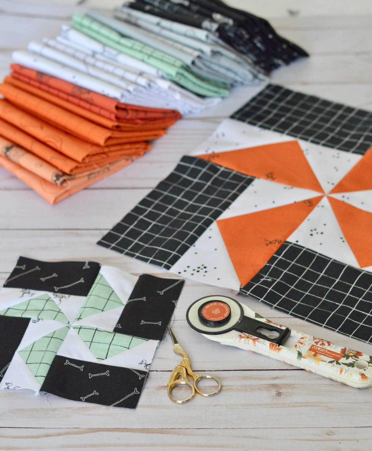 How to Sew a Twelve Inch Turnstile Quilt Block - The Polka Dot Chair