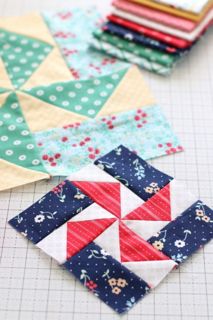 Pinwheel Quilt Block Tutorials The Polka Dot Chair