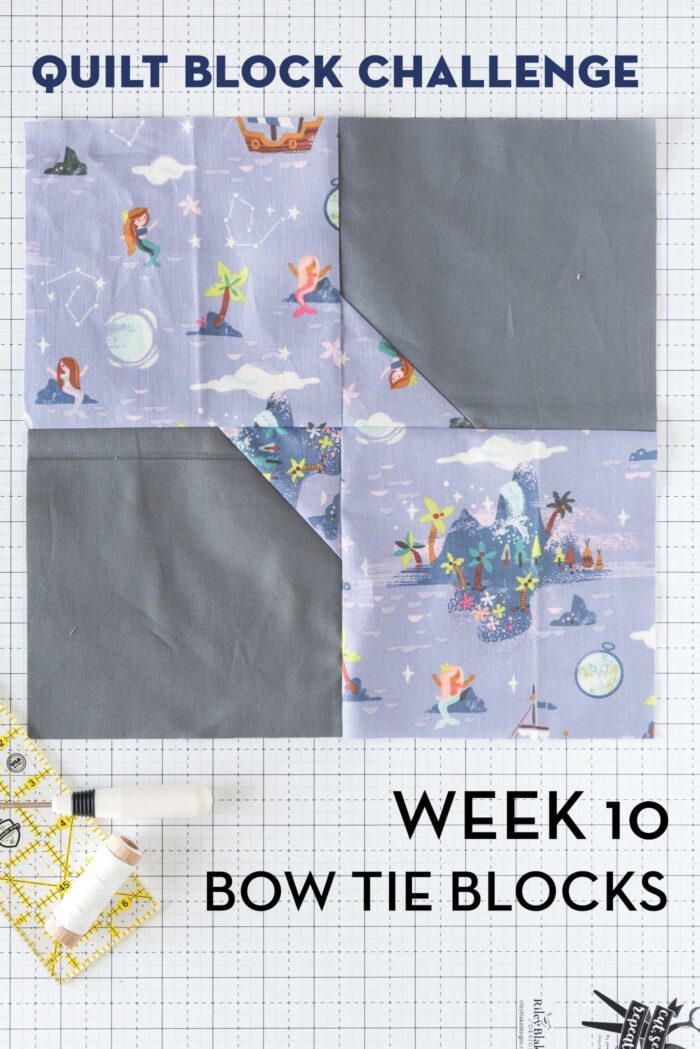 Bow Tie Quilt Block Tutorial for the Block Challenge The Polka Dot Chair