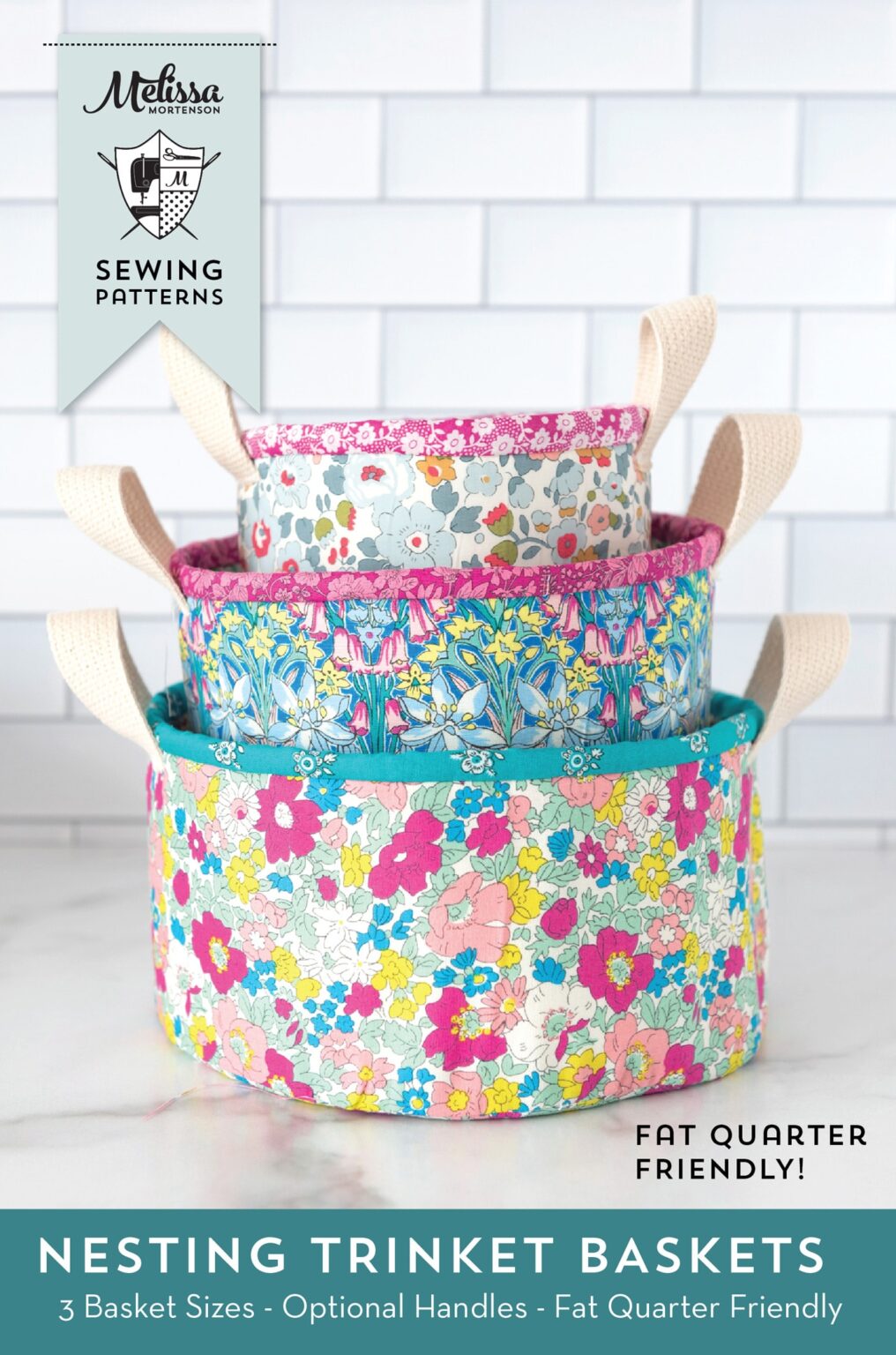 Nesting Fabric Baskets Sewing Pattern The Polka Dot Chair