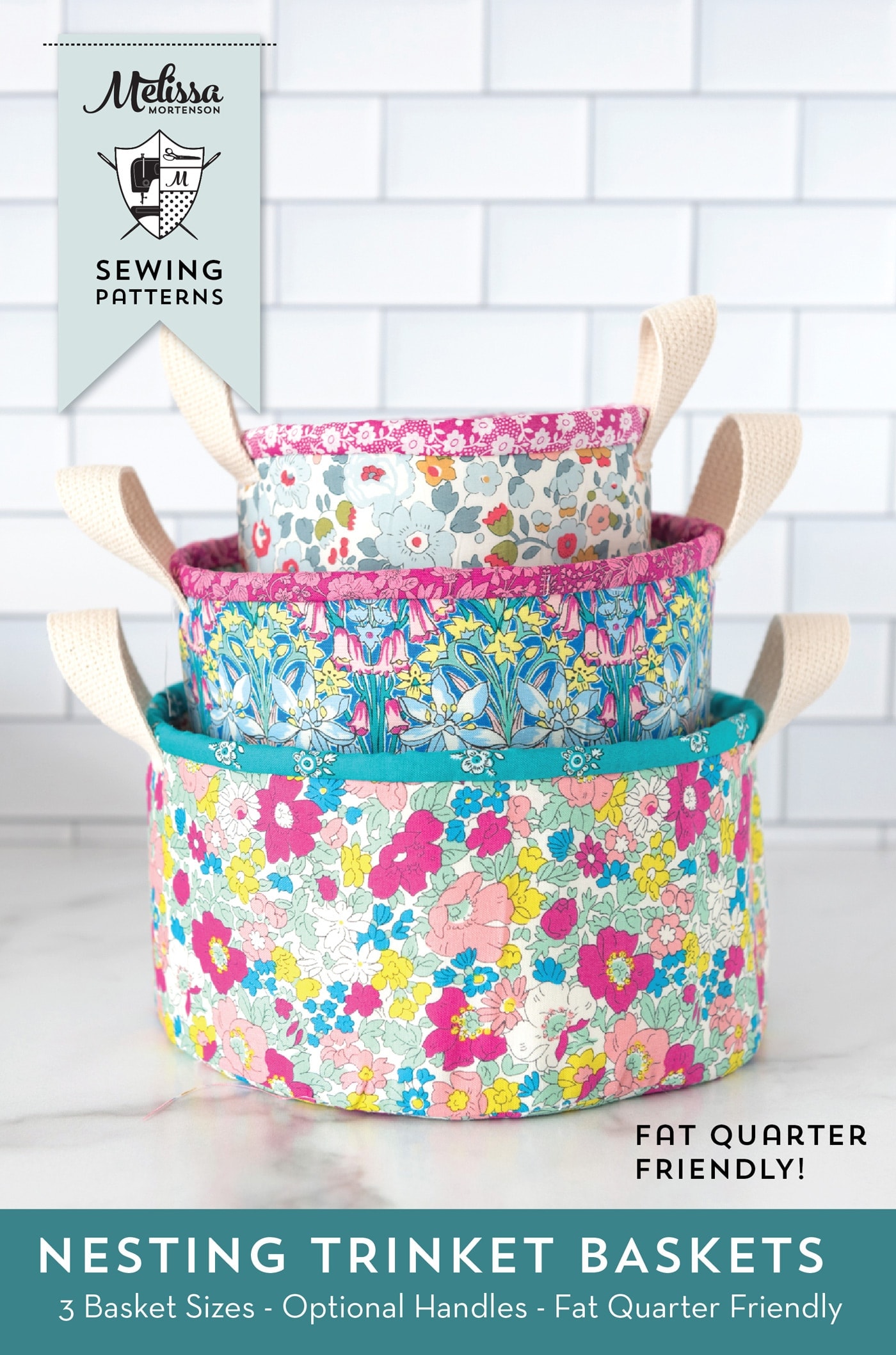Nesting Fabric Baskets Sewing Pattern - The Polka Dot Chair