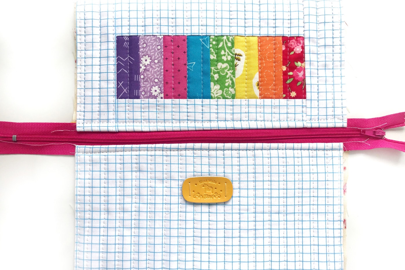 Handcrafted Quilted Cotton Pencil Pouch 52 main image 1