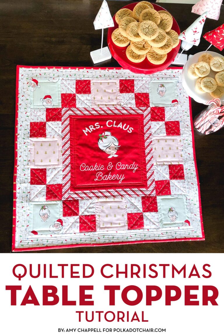 Mrs. Claus Christmas Table Topper Pattern