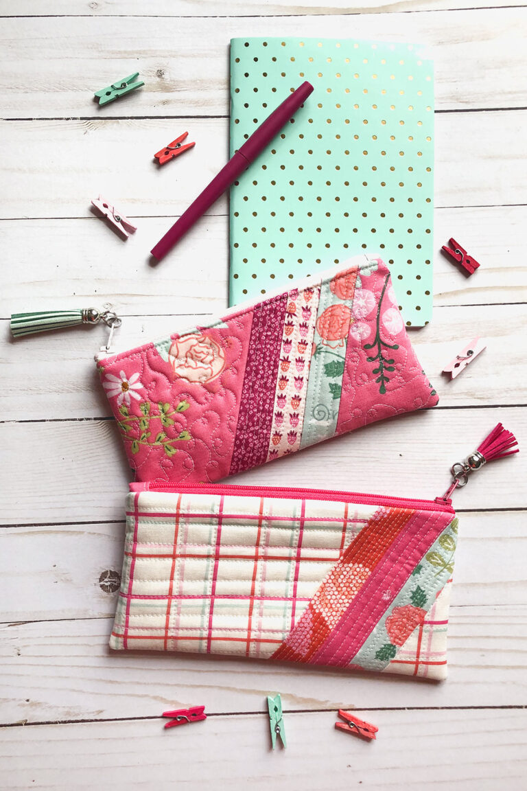 Striped Pencil Pouch Sewing Pattern - The Polka Dot Chair