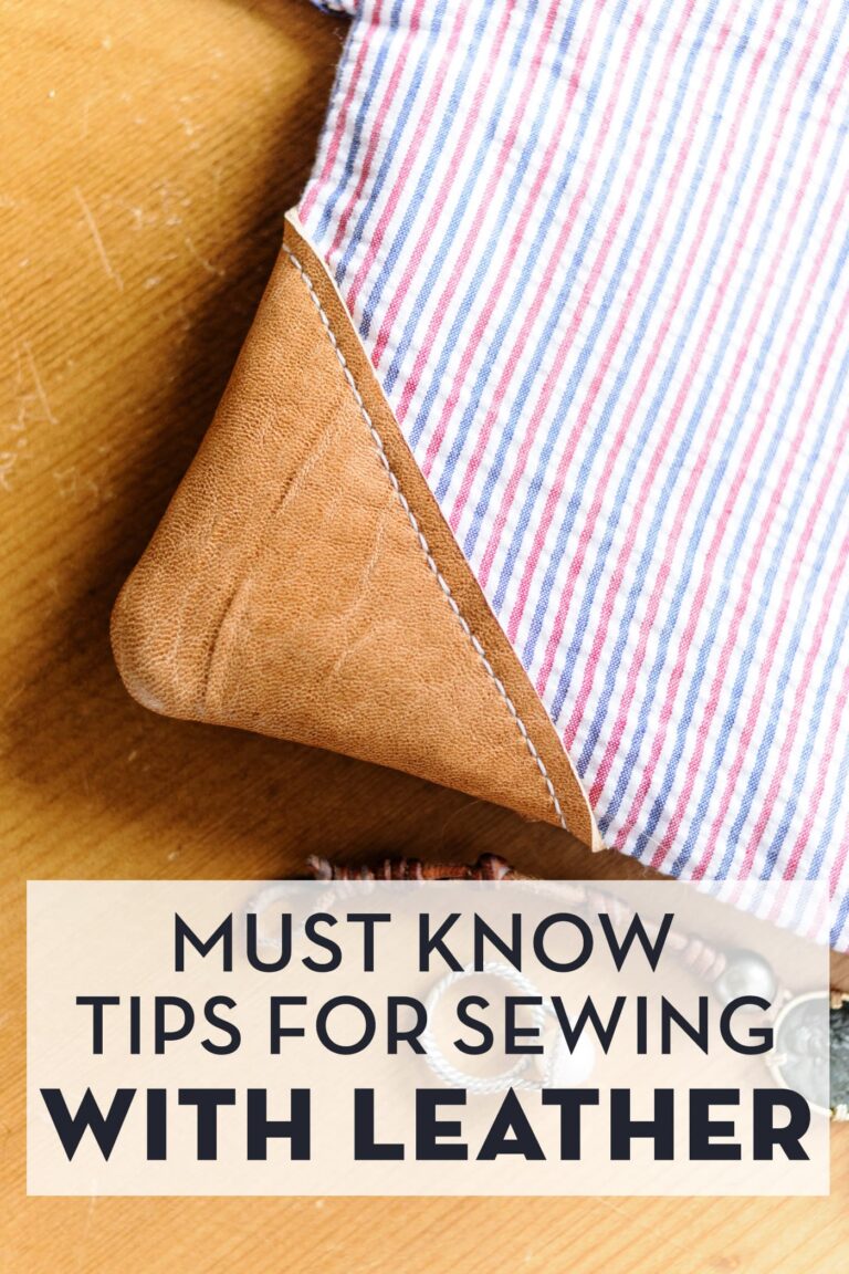 Sewing Lesson: Tips for Sewing with Leather