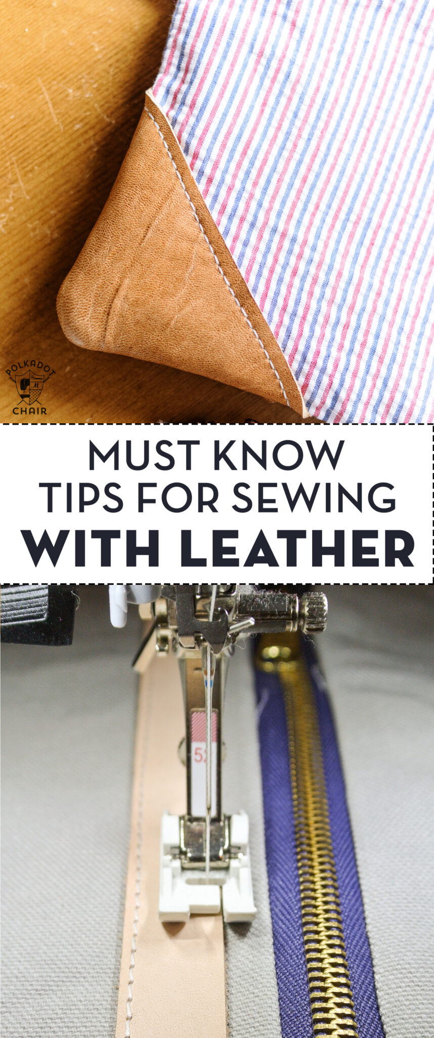 Tips for Sewing with Leather on a Home Machine | Polka Dot Chair