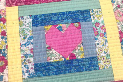 heart placemat closeup