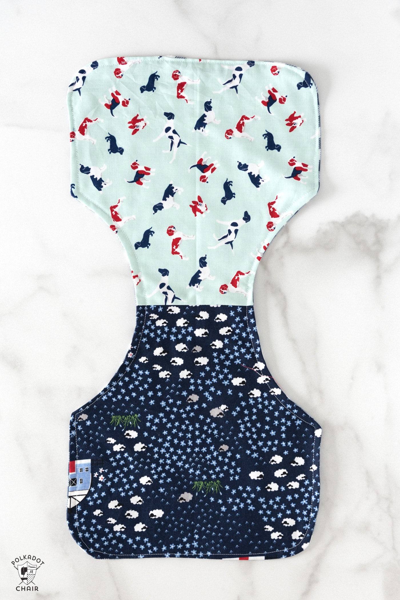 Easy Peasy Baby Burp Cloth Sewing Pattern The Polka Dot Chair