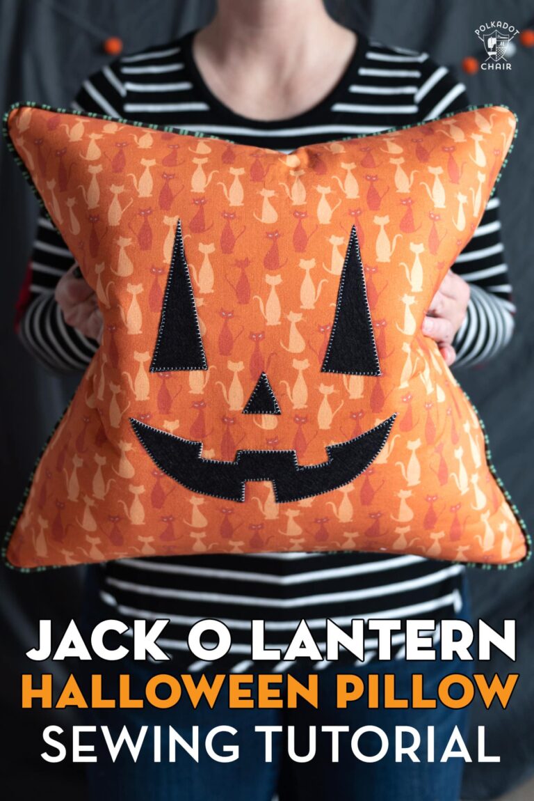 Jack O Lantern Halloween Pillow Sewing Pattern