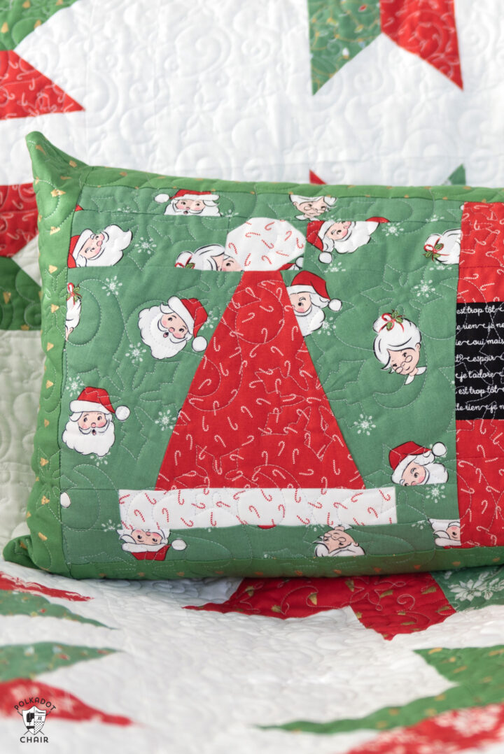 Pattern Block Santa Santa Hat Quilt Blocks Pattern - The Polka Dot Chair