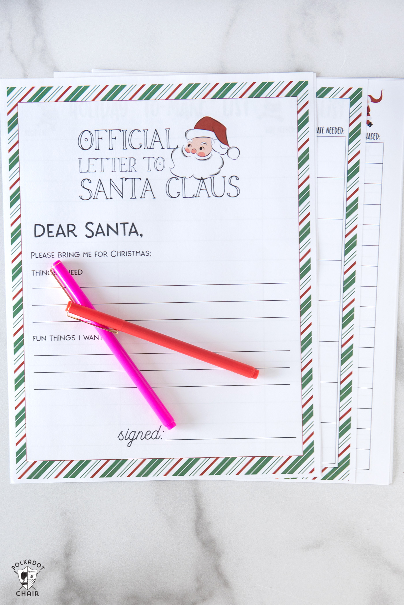 Get Organized with Our 2023 Printable Christmas Planner! | Polka Dot Chair