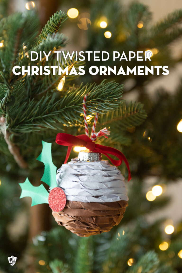 DIY Twisted Paper Christmas Ornaments