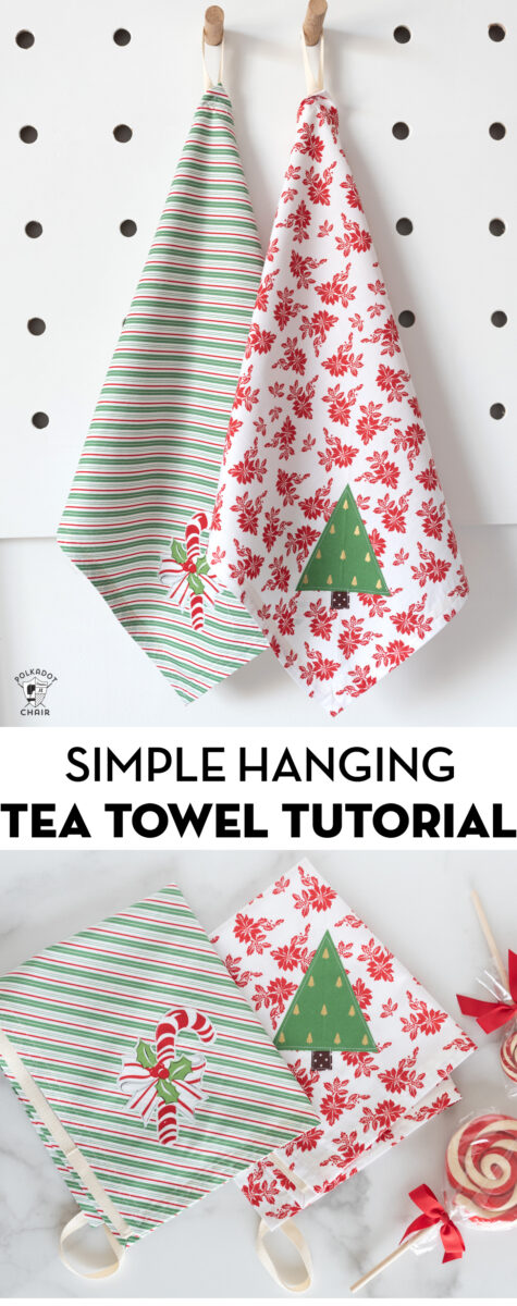 Simple Hanging Tea Towel Pattern - The Polka Dot Chair