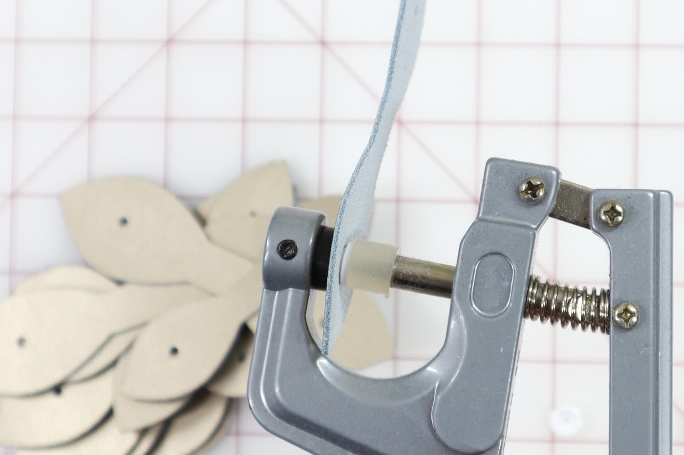 DIY Leather Cord Snaps; a Cricut Project Polka Dot Chair