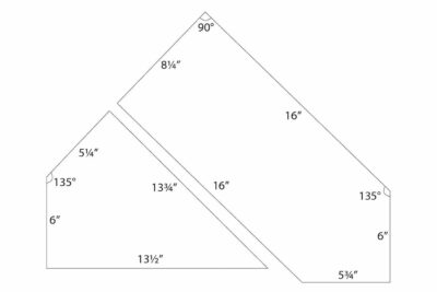 black and white illustration of construction steps of toy storage bag.