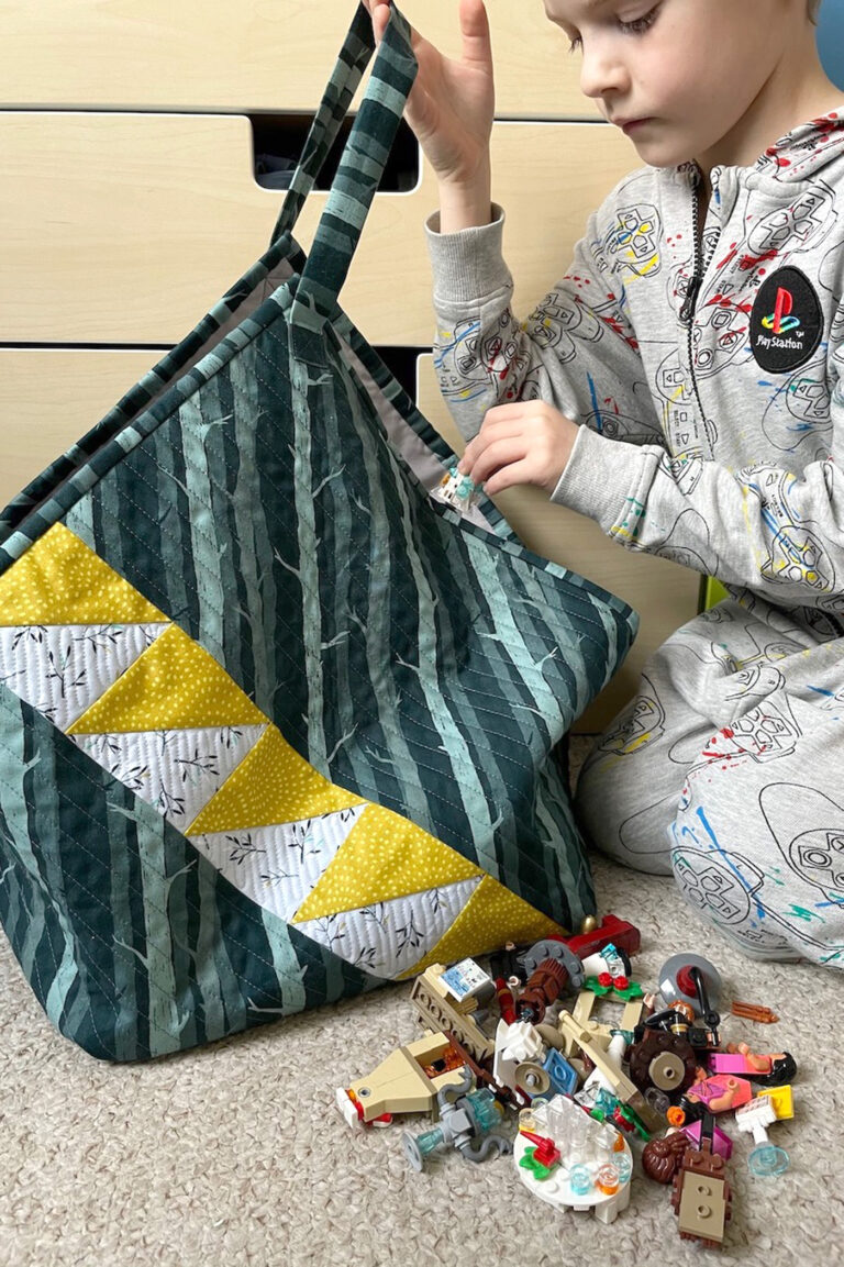 Quilted Toy Storage Bag Tutorial The Polka Dot Chair