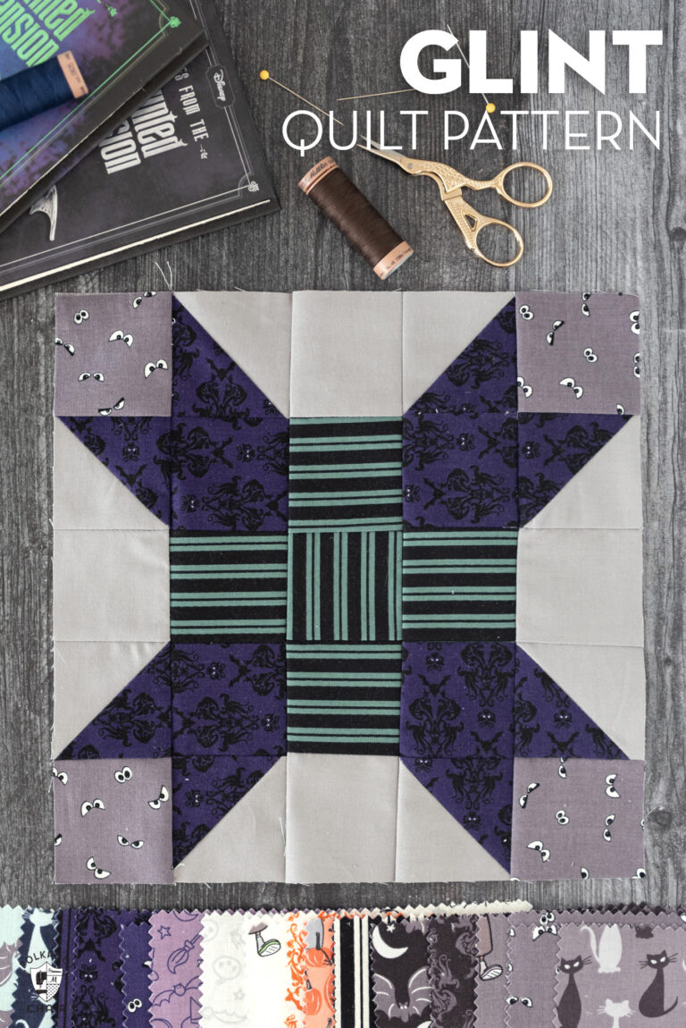 RBD Block Challenge Block 11; Glint Quilt Block and FREE Quilt Pattern