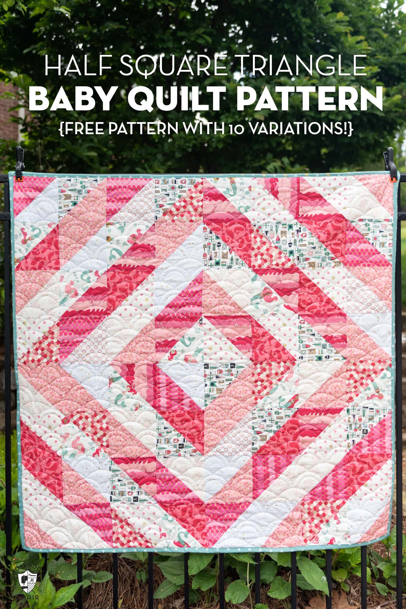 Half Square Triangle Quilt Layouts & Free Baby Quilt Pattern