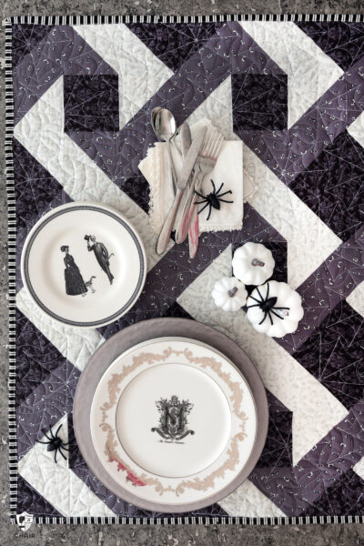 Spooky Twist Halloween Table Topper Pattern | Polka Dot Chair