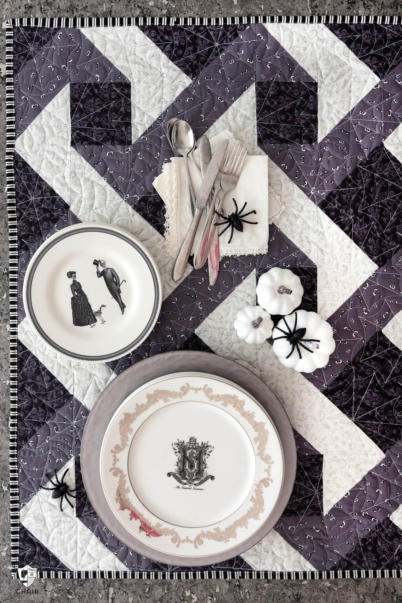 Spooky Twist Halloween Table Topper from the Holiday Celebrations Book